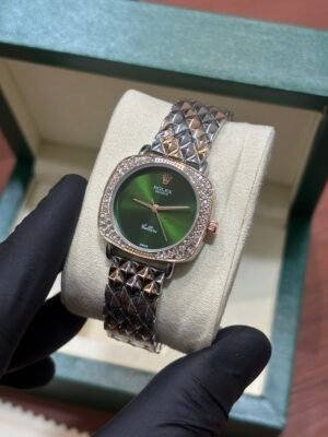 ROLEX CELLINI TWO TONE GREEN