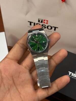 TISSOT PRX SILVER-GREEN DIAL PREMIUM QUALITY QUARTZ HEAVY MACHINE