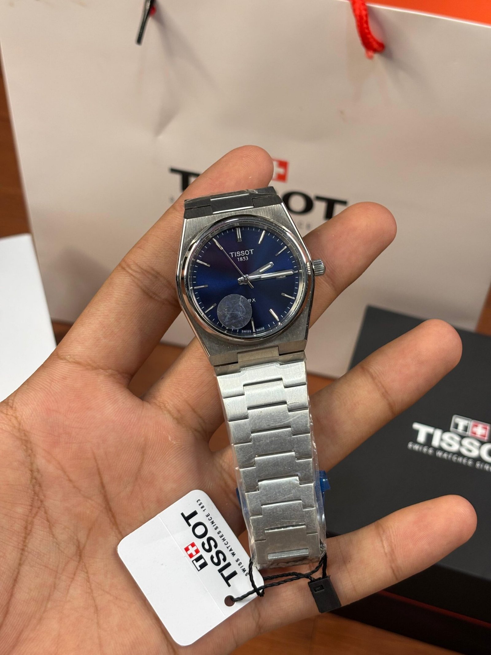 TISSOT PRX SILVER-BLUE DIAL PREMIUM QUALITY QUARTZ HEAVY MACHINE