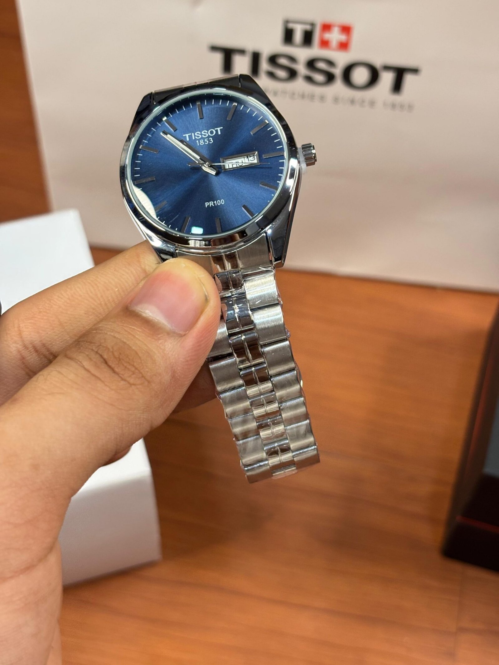 Tissot 1853 PR100 SILVER BLUE DAIL - Image 2