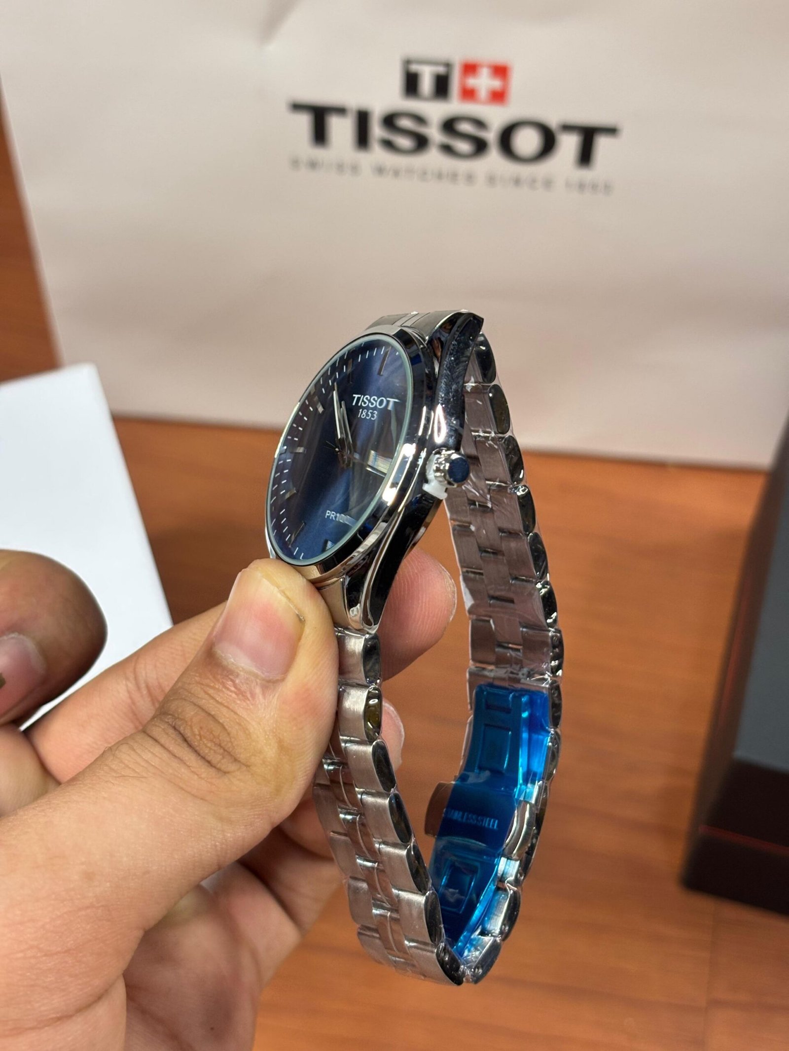 Tissot 1853 PR100 SILVER BLUE DAIL - Image 3