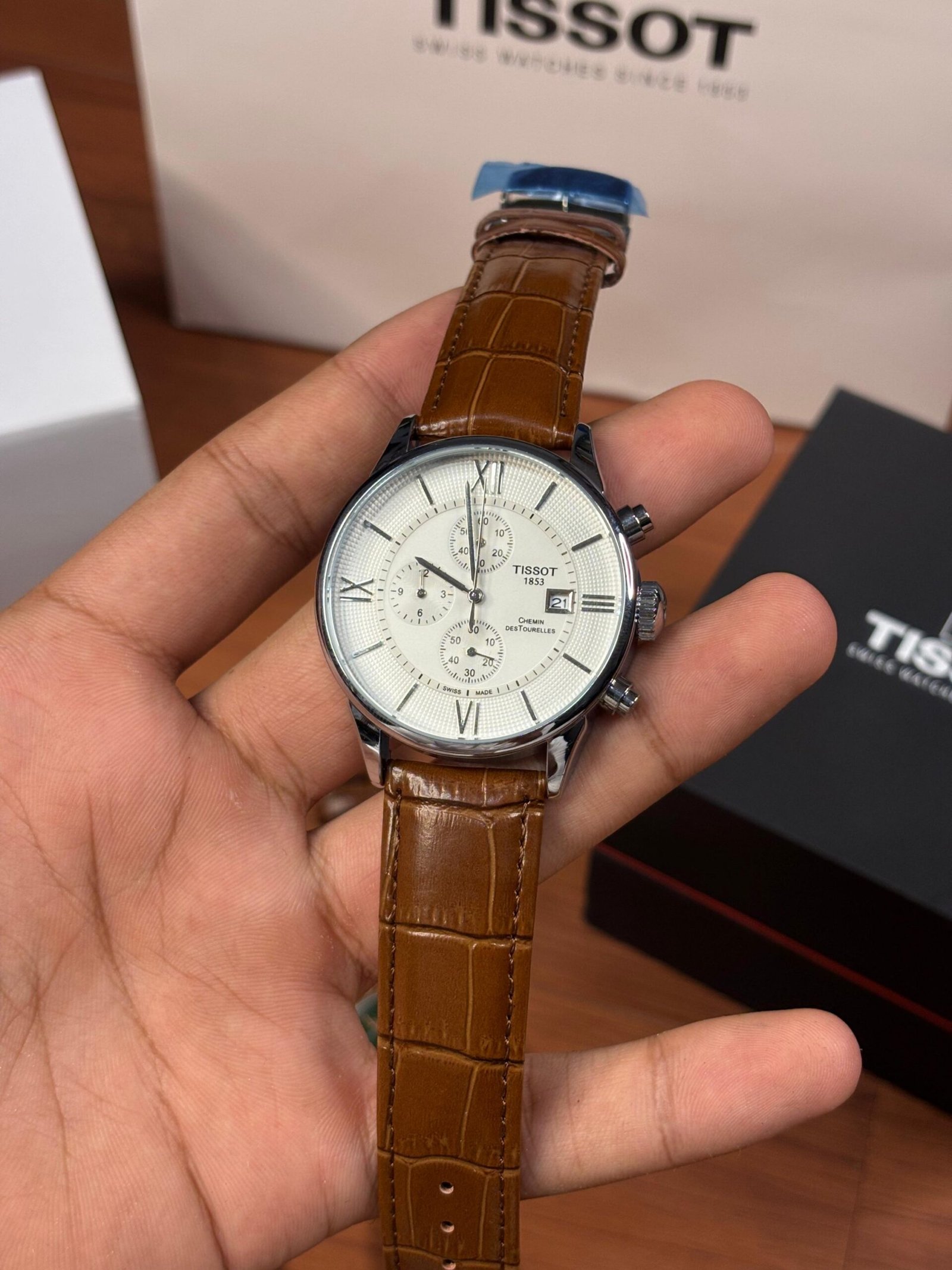 Tisso_t 1853 Chemin Brown-Silver-White - Image 2