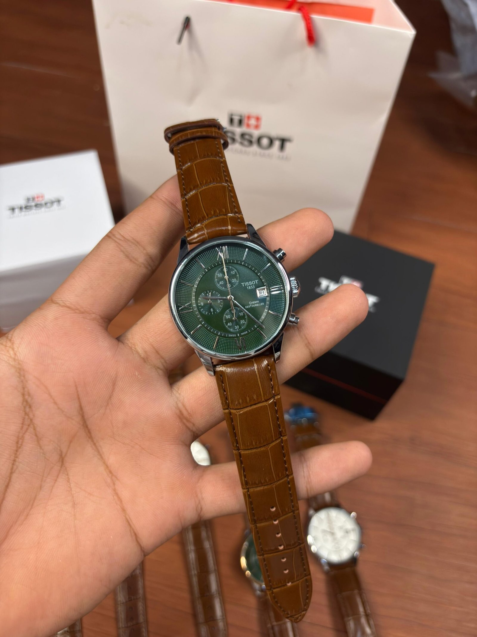 Tisso_t 1853 Chemin Brown-Silver-Green - Image 2