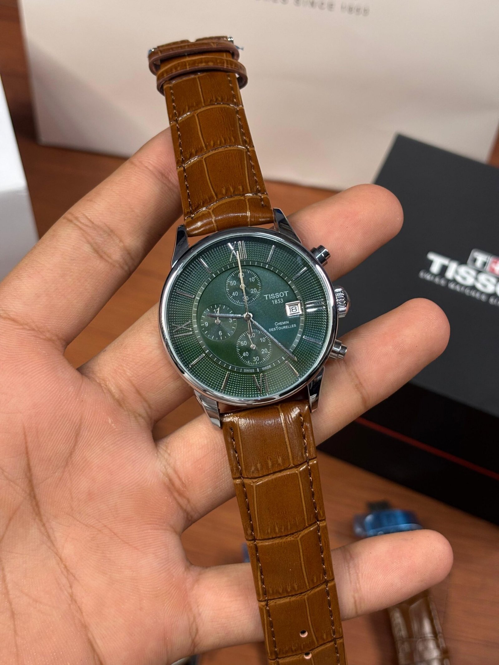 Tisso_t 1853 Chemin Brown-Silver-Green