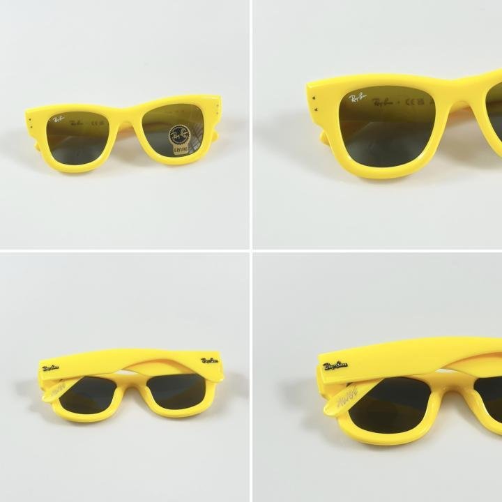 Rayban Puffer 4940 Yellow Black GLASS - Image 3