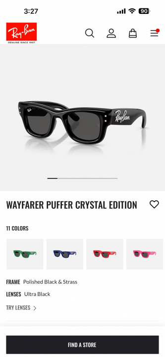 Rayban Crystal 4940 Black GLASS - Image 2