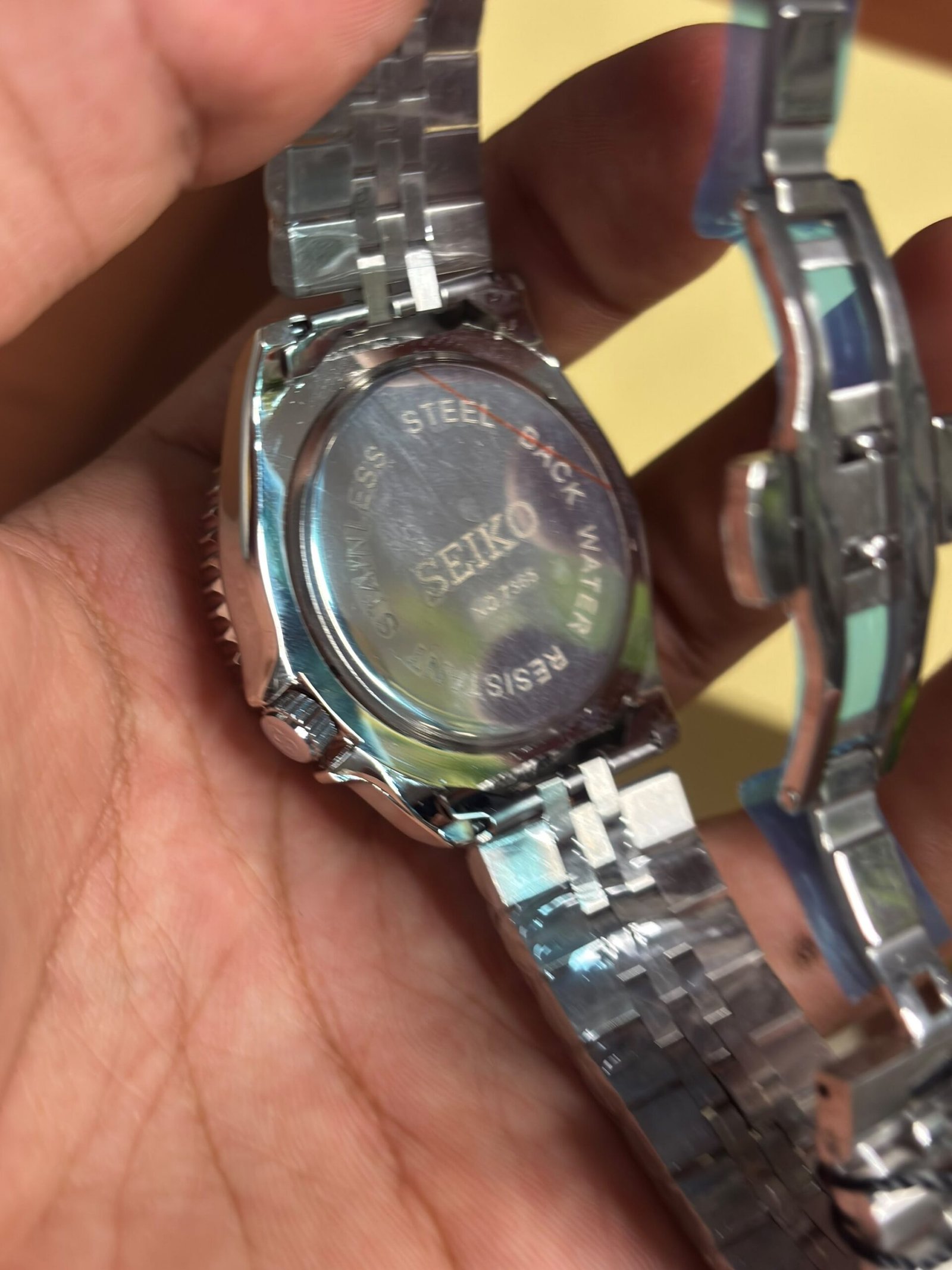 SEIKO GMT SILVER BLACK - Image 6