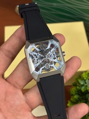 Bell & Rose BR03 Cyber automatic Black Silver Sky Blue Dial