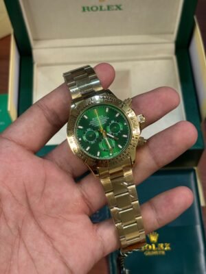 Rolex Daytona Oyster Perpetual Gold Full Green Dial