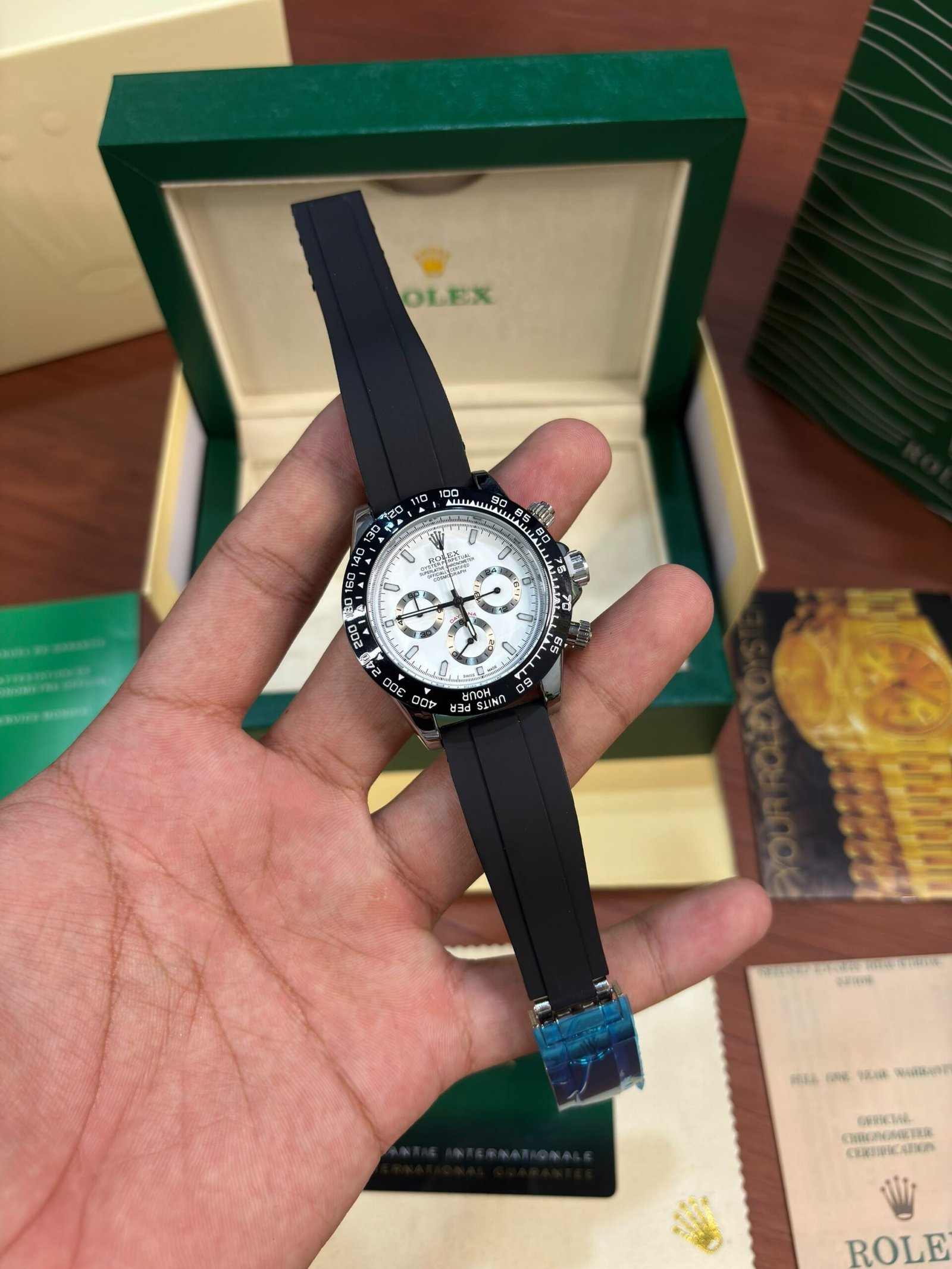 Rolex Daytona Oysterflex Perpetual Black White Dial